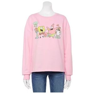 NEW SpongeBob SquarePants Pullover Cropped Tee